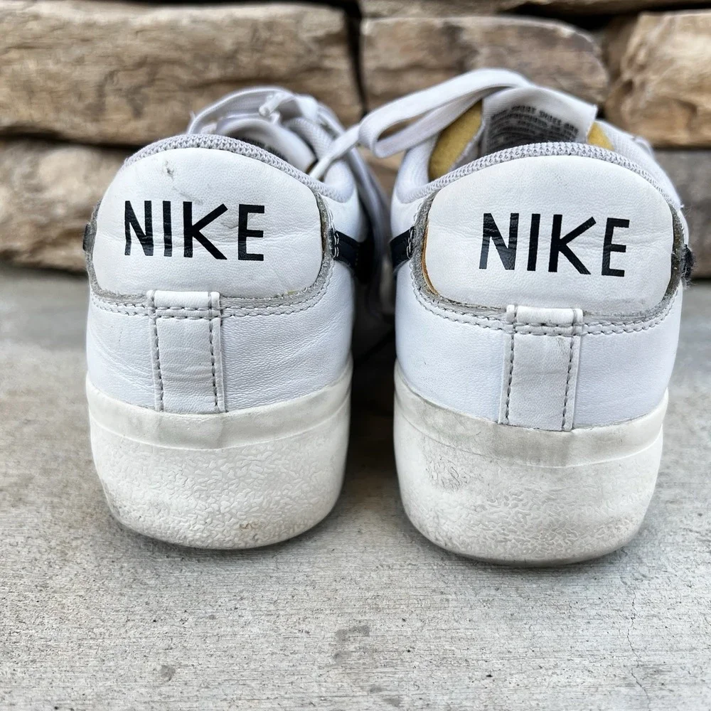 Nike Shoes Women Size 8.5 Blazer Low Platform White Sail Black DJ0292-101